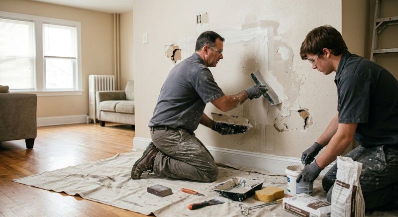 Bedroom Wall Repair in Alpharetta, GA