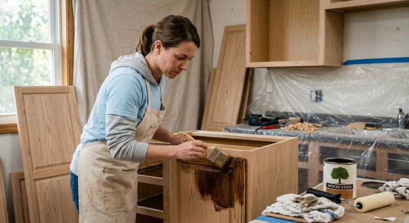 Built In Cabinetry Staining in Cincinnati, OH