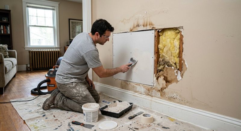 Garage Drywall Repair in Wilmington, NC