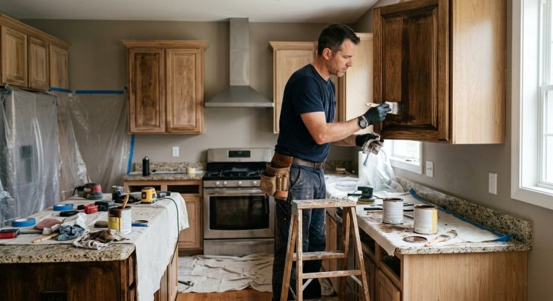 Kitchen Cabinet Staining in Cincinnati, OH